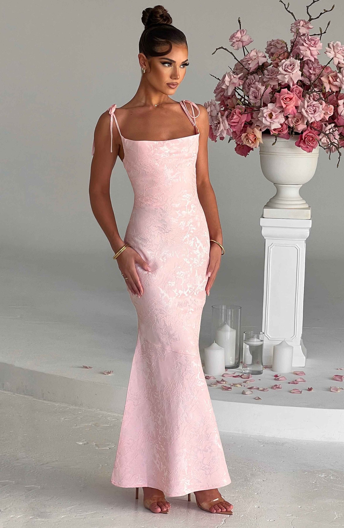Whitney Maxi Dress - Blush-My Top Dress.All Rights Reserved