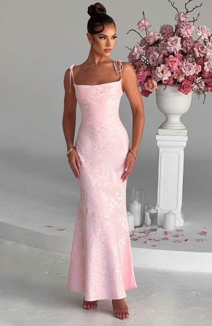 Whitney Maxi Dress - Blush-My Top Dress.All Rights Reserved