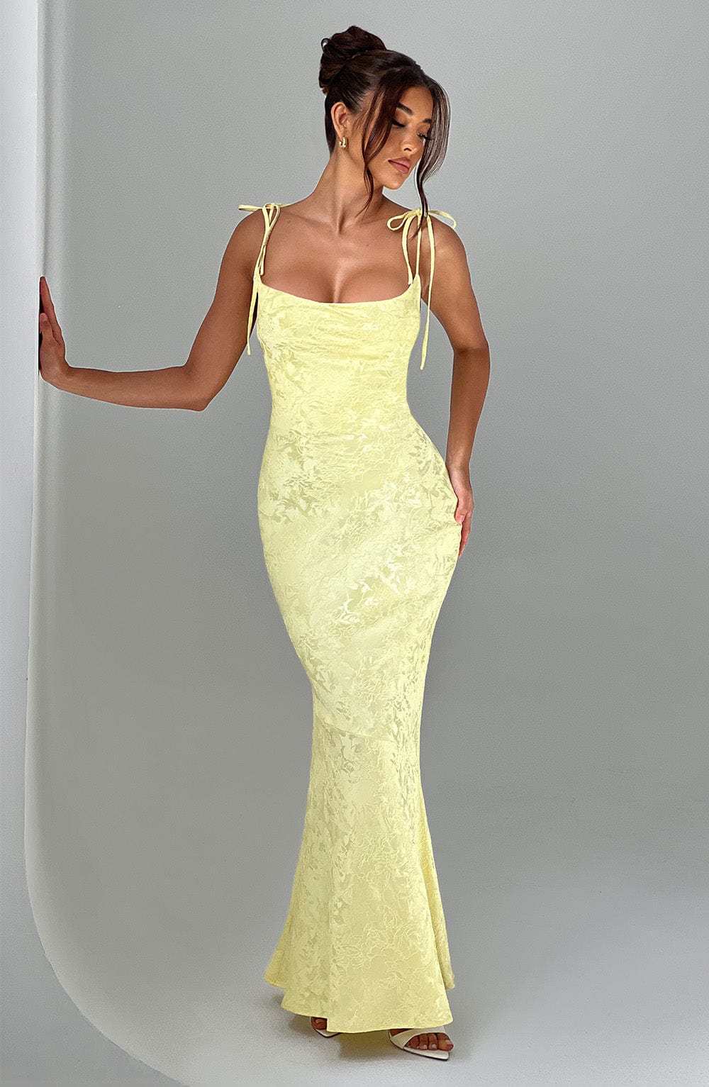 Whitney Maxi Dress - Lemon-My Top Dress.All Rights Reserved
