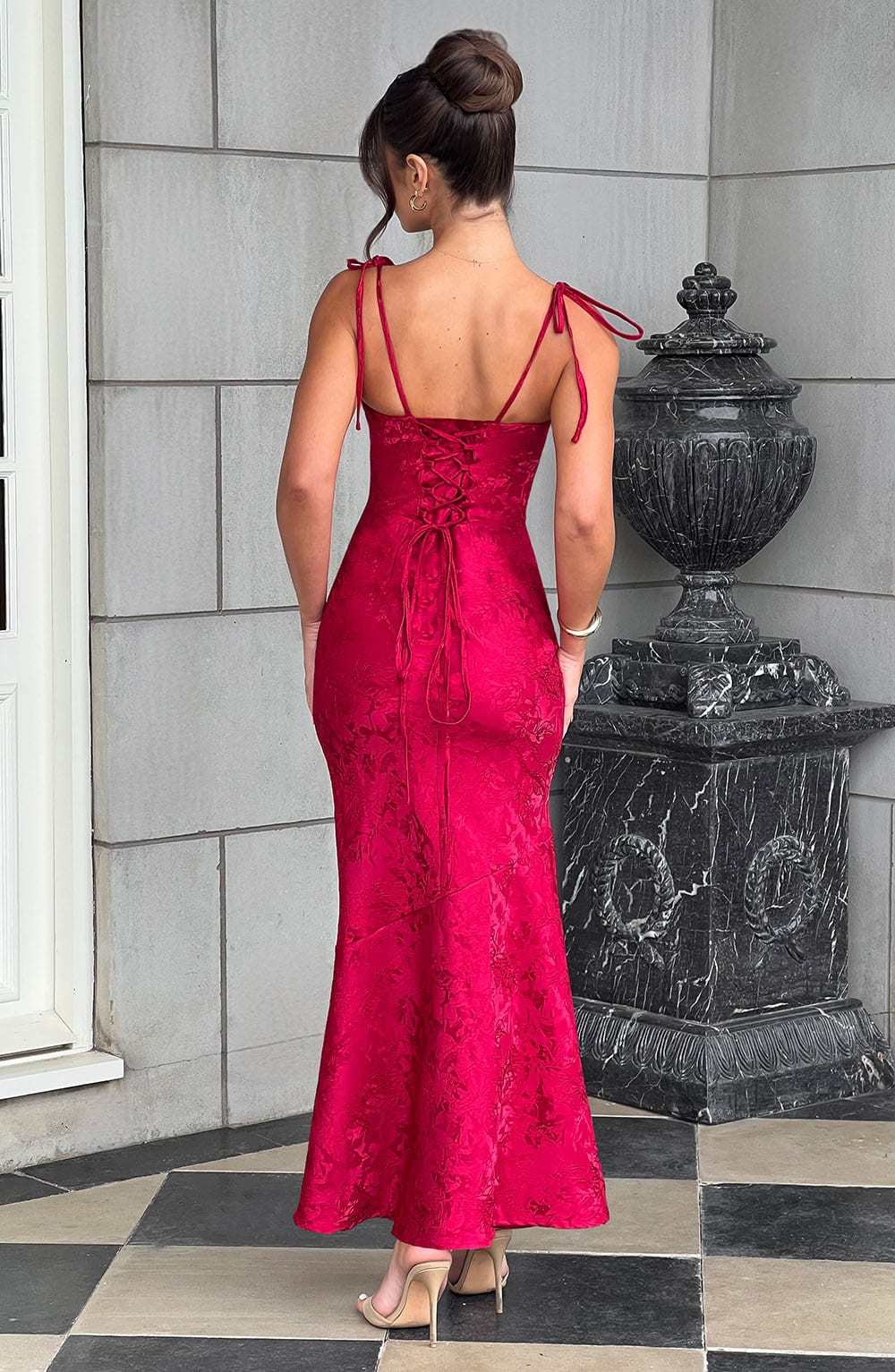 Whitney Maxi Dress - Red-My Top Dress.All Rights Reserved