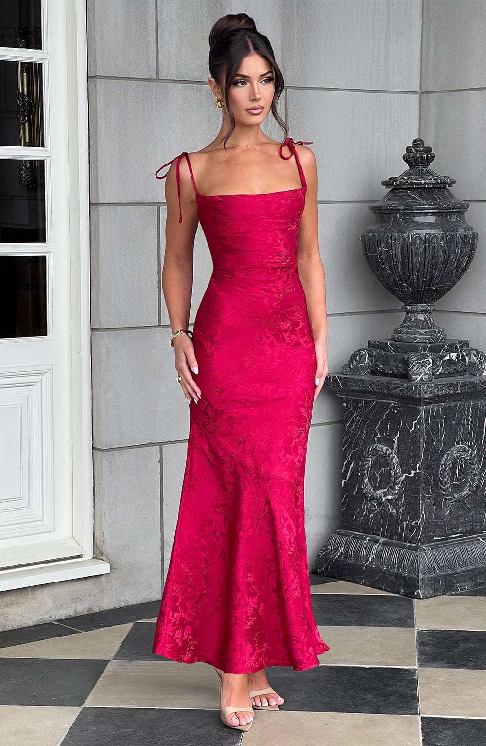 Whitney Maxi Dress - Red-My Top Dress.All Rights Reserved
