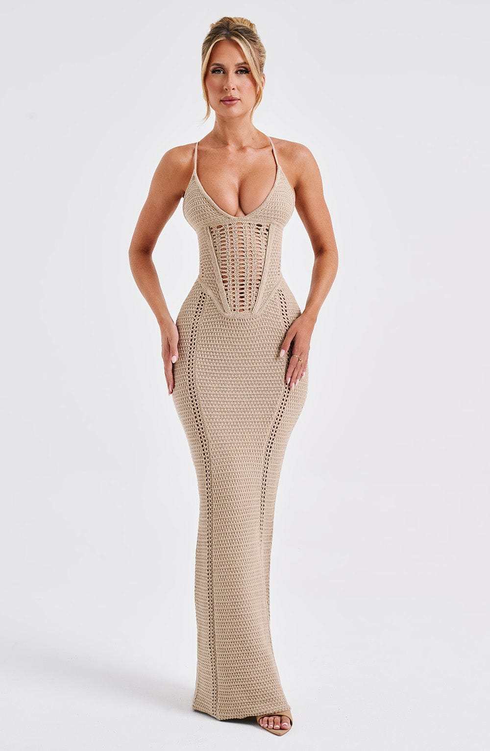Xanthe Maxi Dress - Beige-My Top Dress.All Rights Reserved