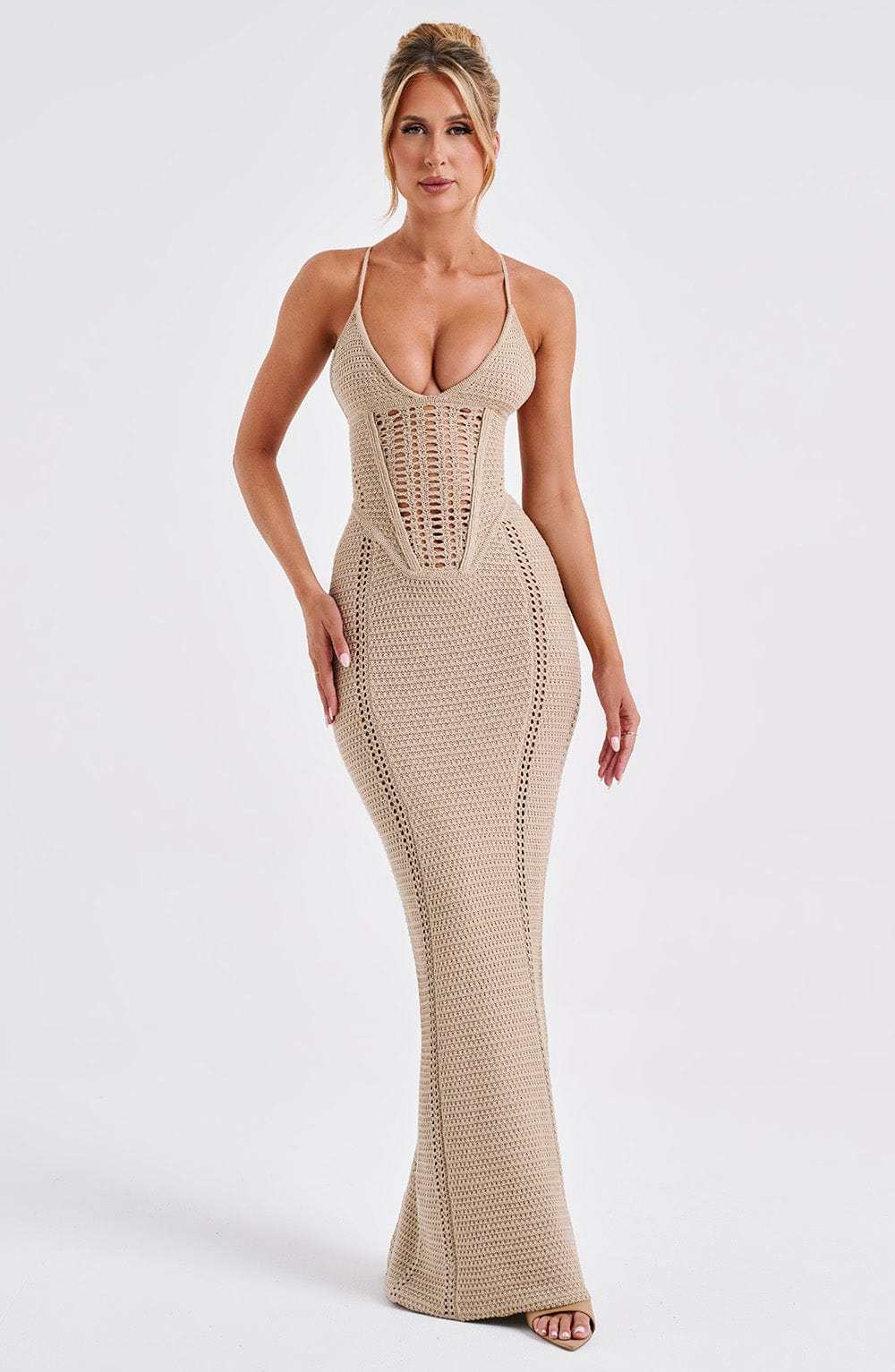 Xanthe Maxi Dress - Beige-My Top Dress.All Rights Reserved