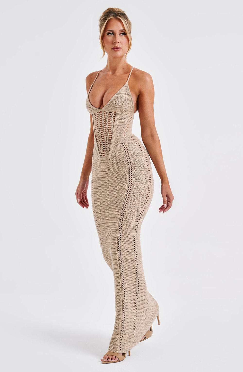 Xanthe Maxi Dress - Beige-My Top Dress.All Rights Reserved
