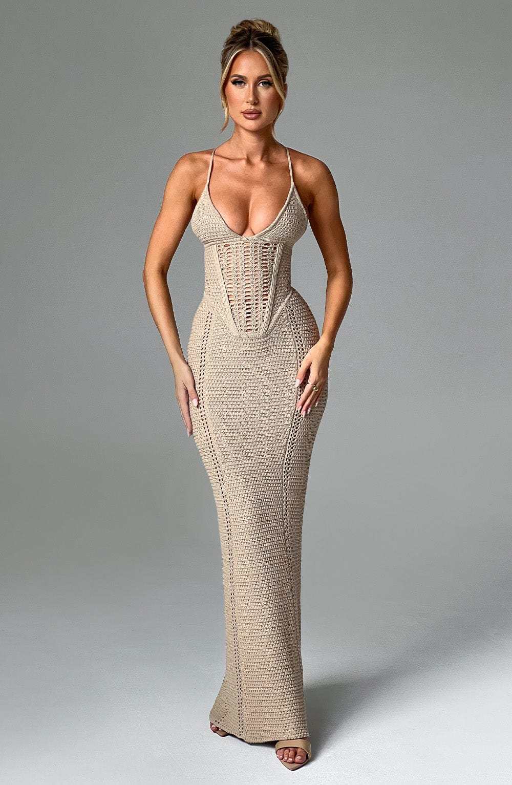 Xanthe Maxi Dress - Beige-My Top Dress.All Rights Reserved