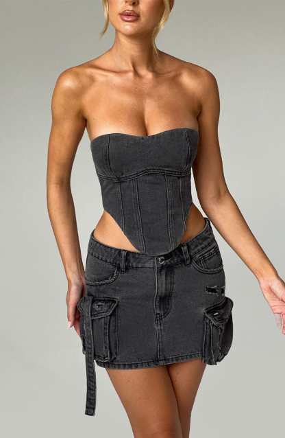 Yasie Corset - Black-My Top Dress.All Rights Reserved