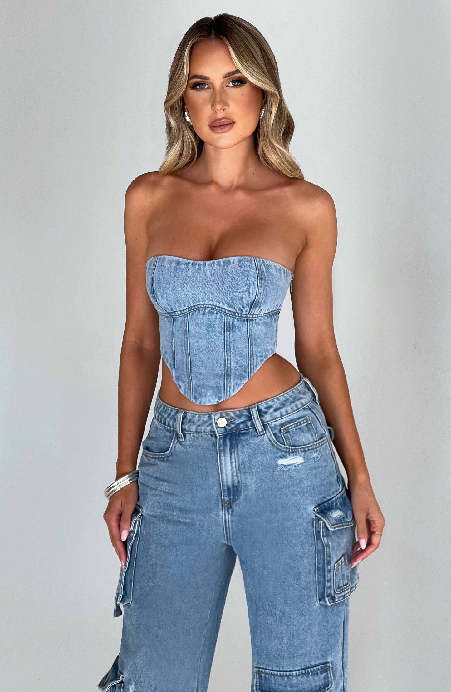 Yasie Corset - Blue-My Top Dress.All Rights Reserved