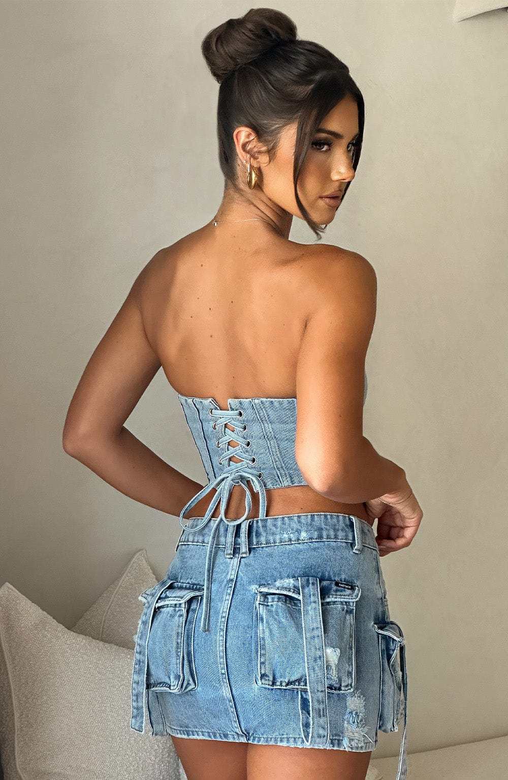 Yasie Corset - Blue-My Top Dress.All Rights Reserved