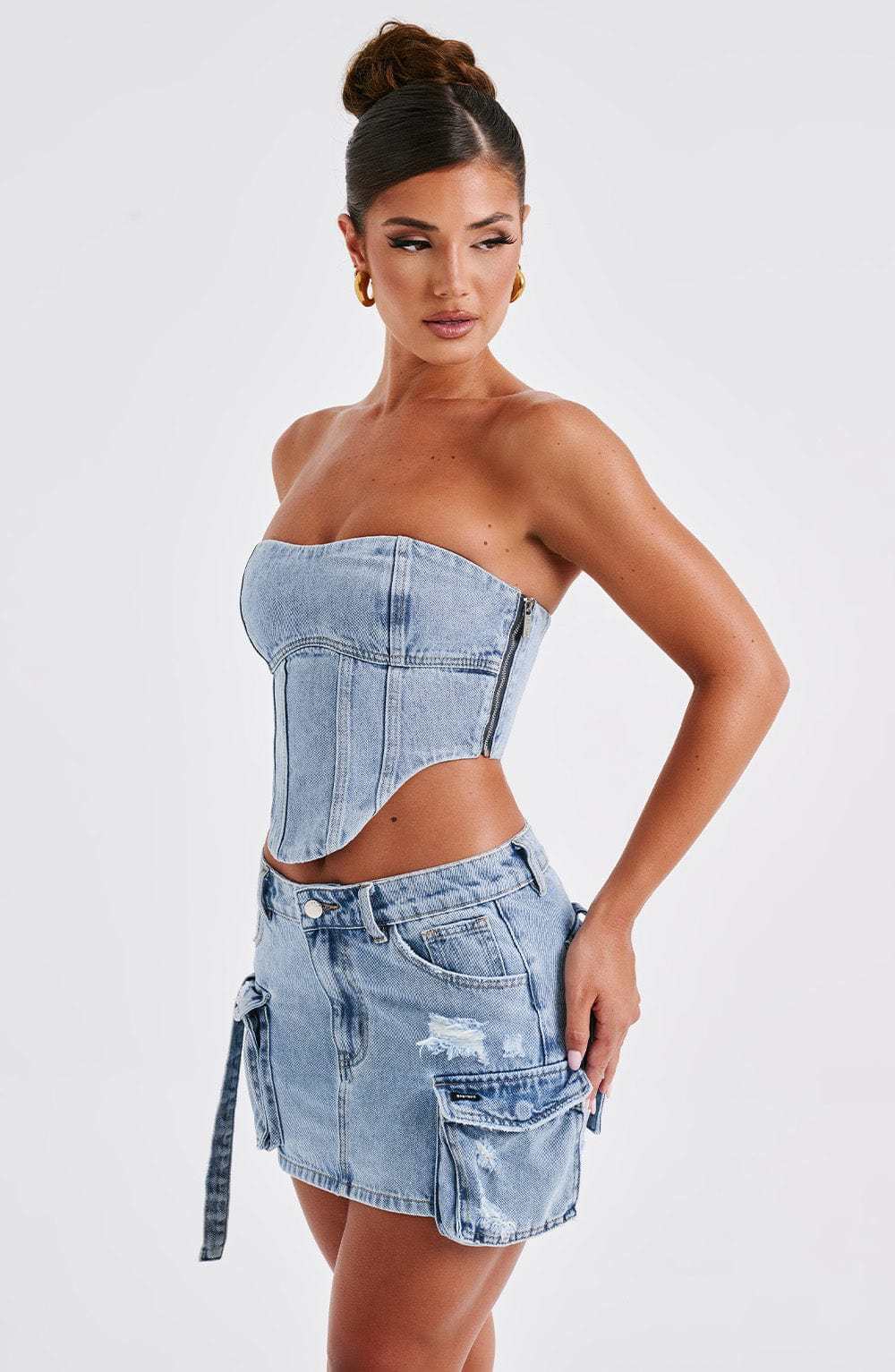 Yasie Corset - Blue-My Top Dress.All Rights Reserved