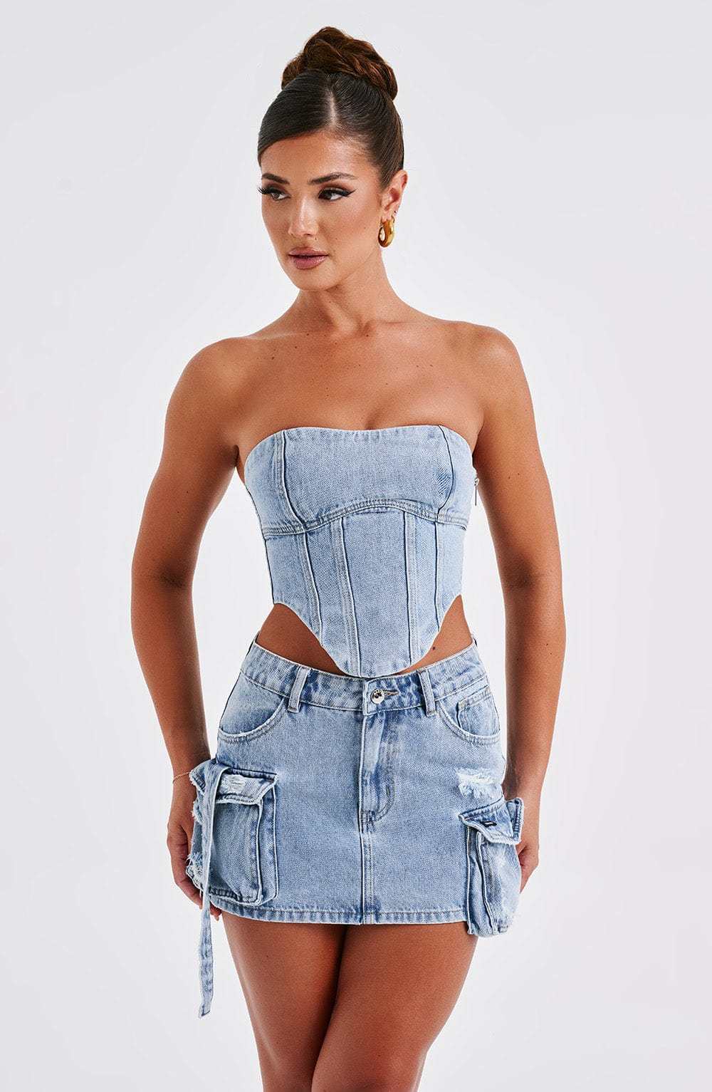 Yasie Corset - Blue-My Top Dress.All Rights Reserved