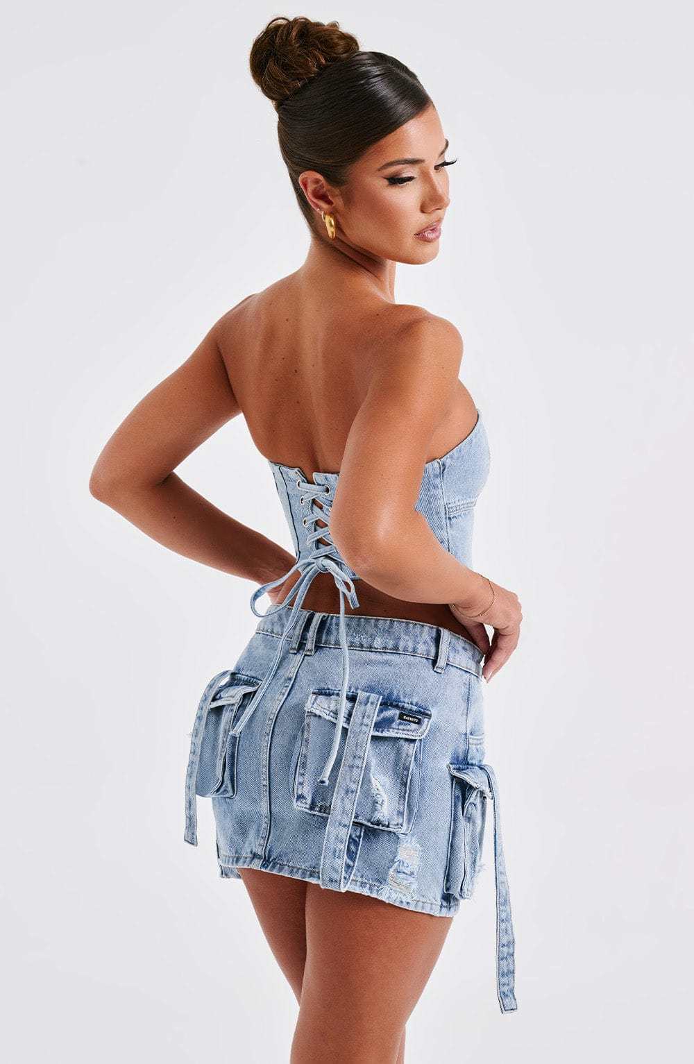 Yasie Corset - Blue-My Top Dress.All Rights Reserved