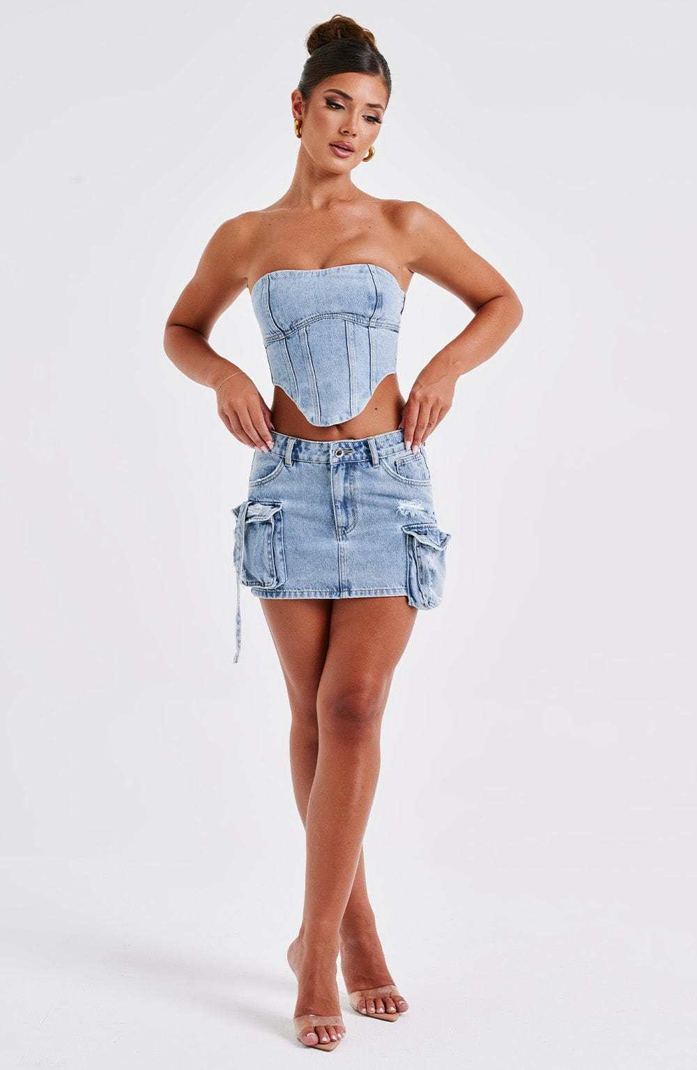 Yasie Corset - Blue-My Top Dress.All Rights Reserved