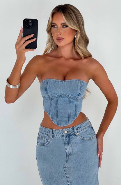 Yasie Corset - Blue-My Top Dress.All Rights Reserved