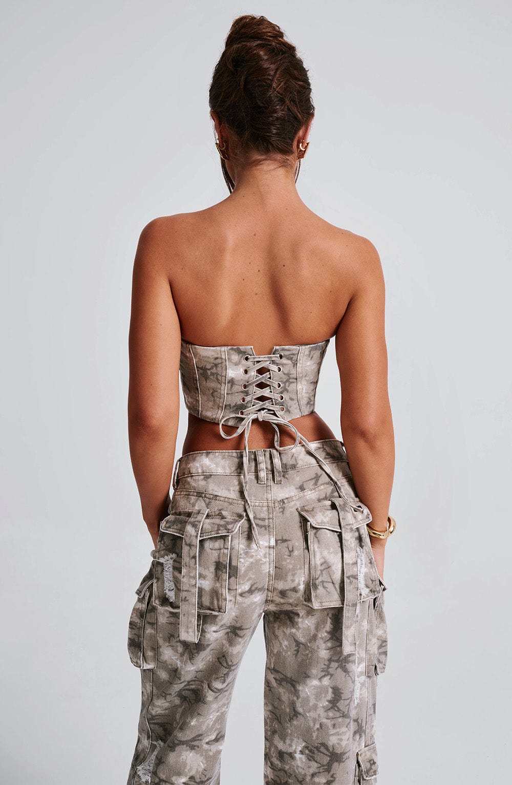 Yasie Corset - Camo Print-My Top Dress.All Rights Reserved