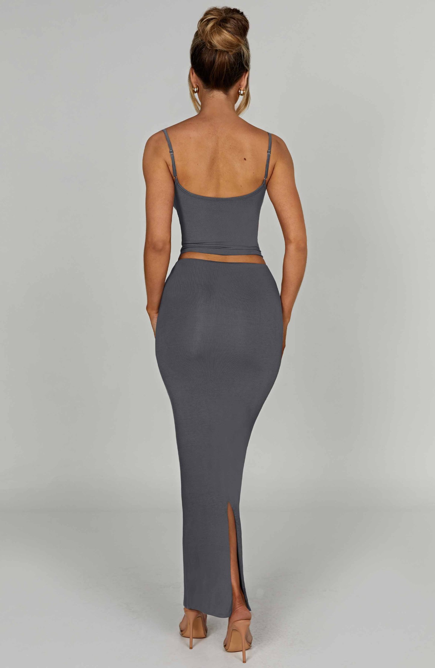 Yazmin Maxi Skirt - Charcoal-My Top Dress.All Rights Reserved