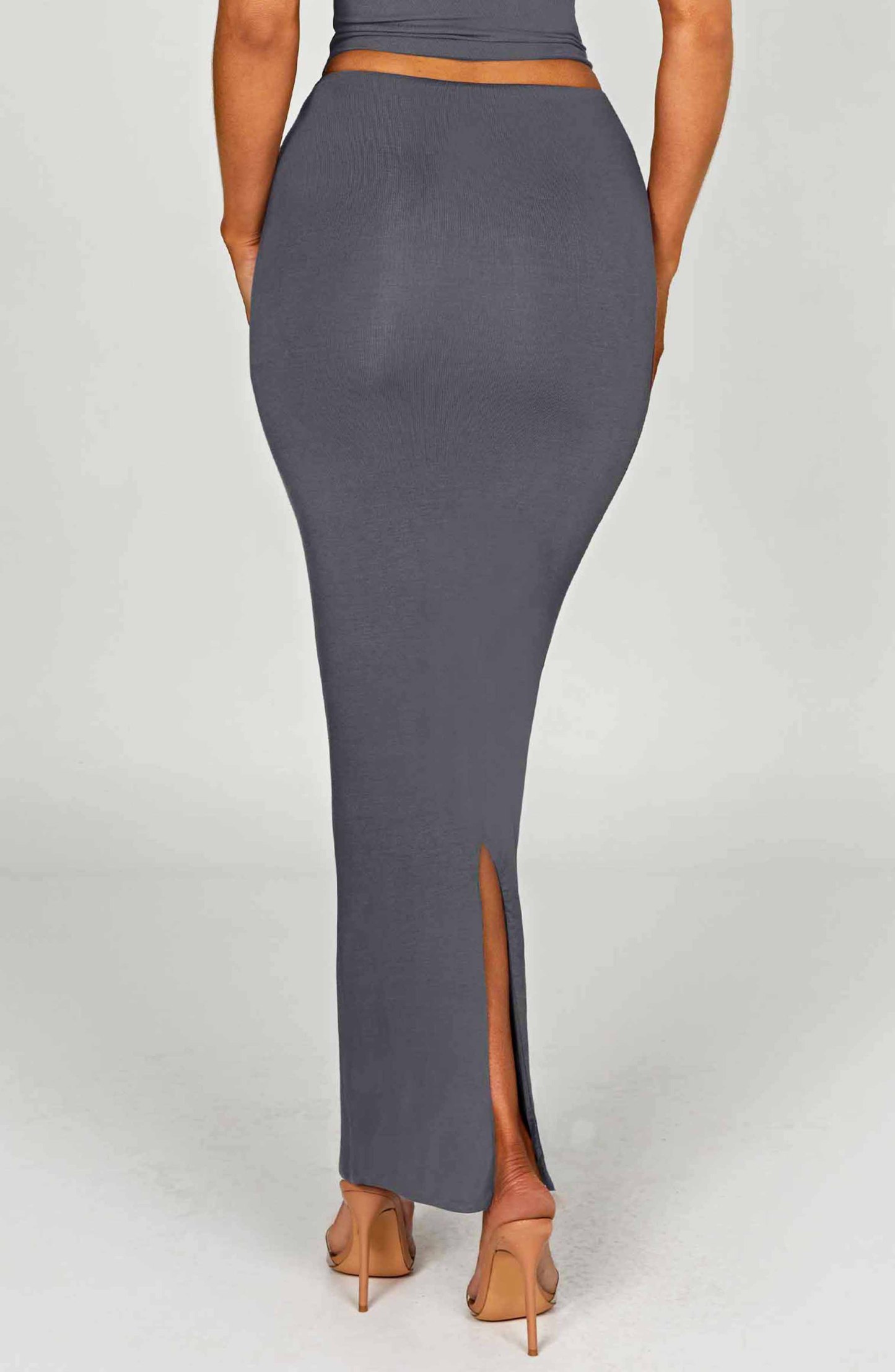 Yazmin Maxi Skirt - Charcoal-My Top Dress.All Rights Reserved