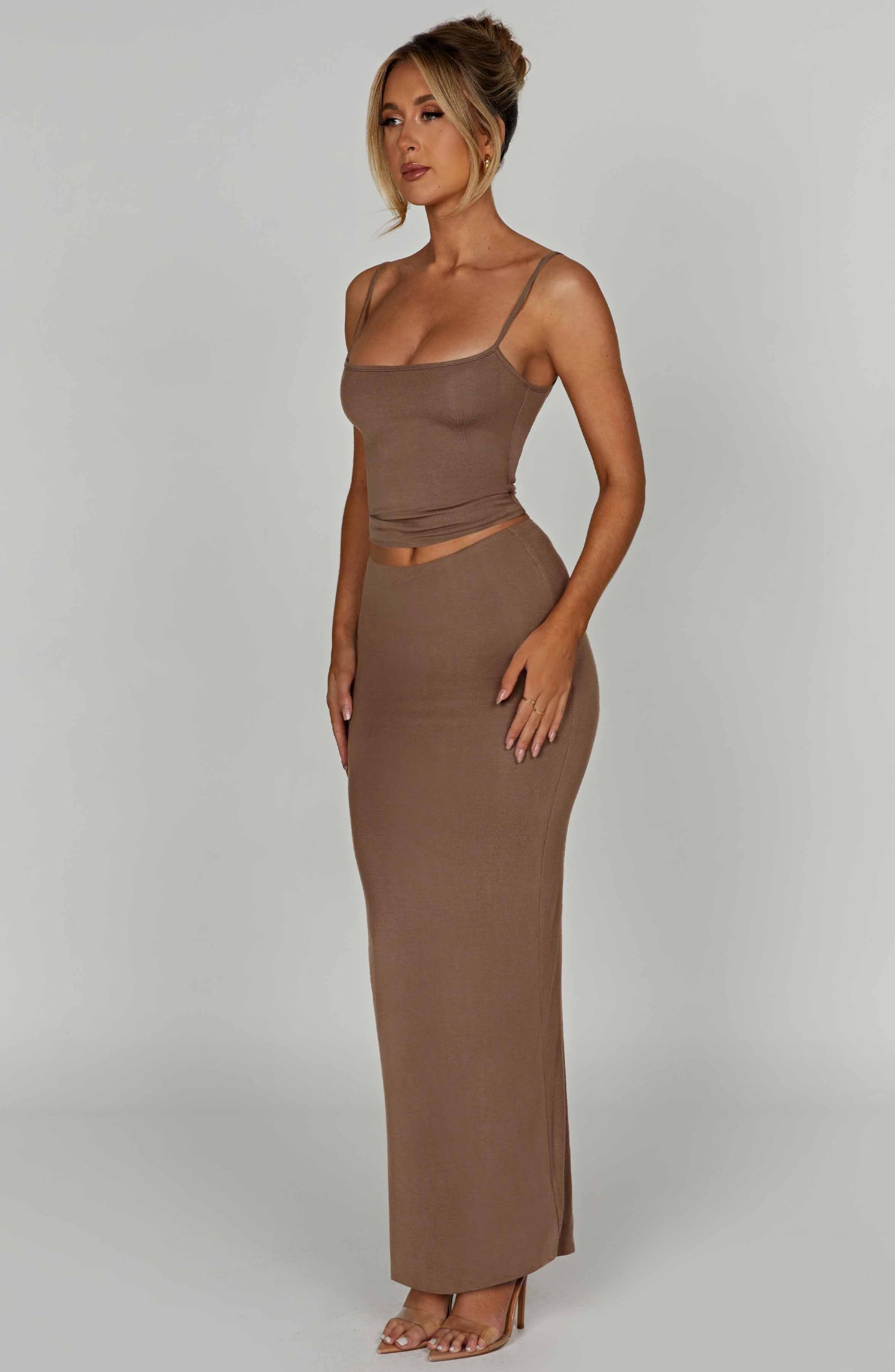 Yazmin Maxi Skirt - Mocha-My Top Dress.All Rights Reserved