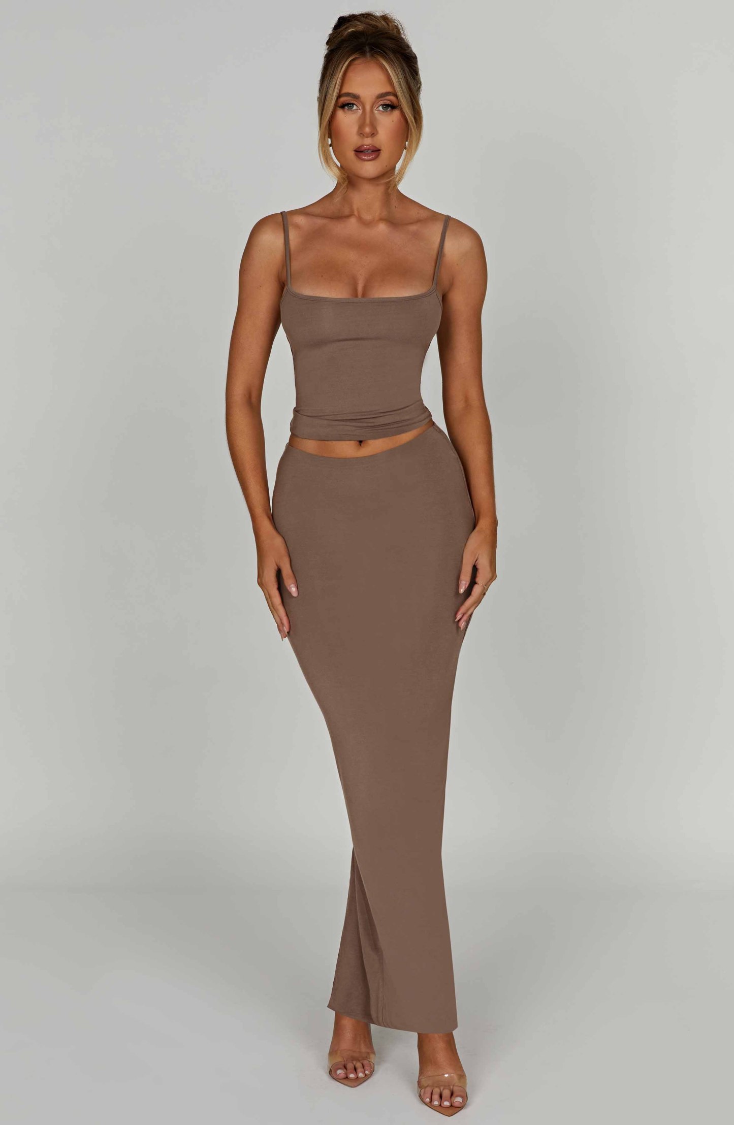 Yazmin Maxi Skirt - Mocha-My Top Dress.All Rights Reserved