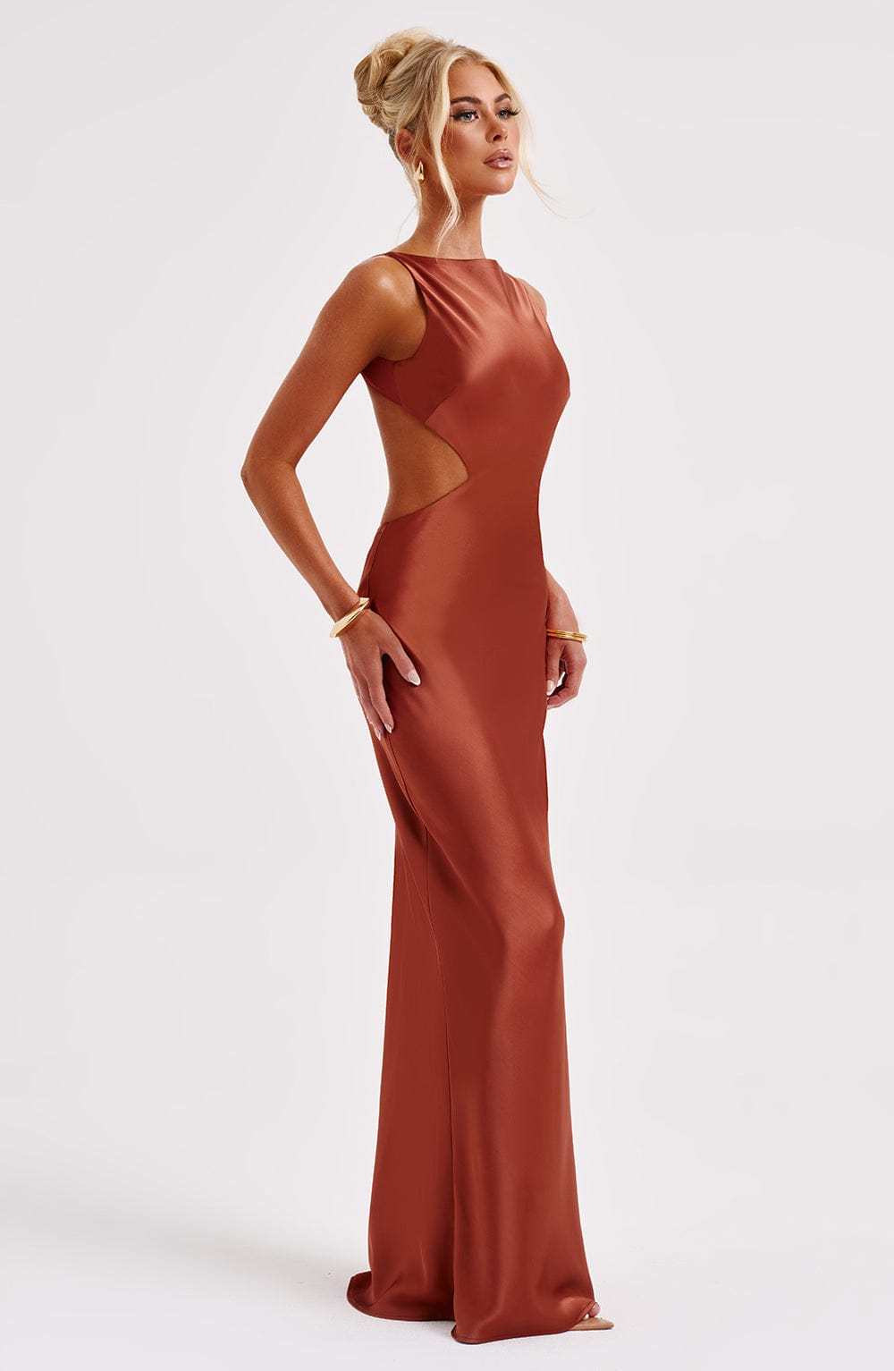 Yves Maxi Dress - Rust-My Top Dress.All Rights Reserved