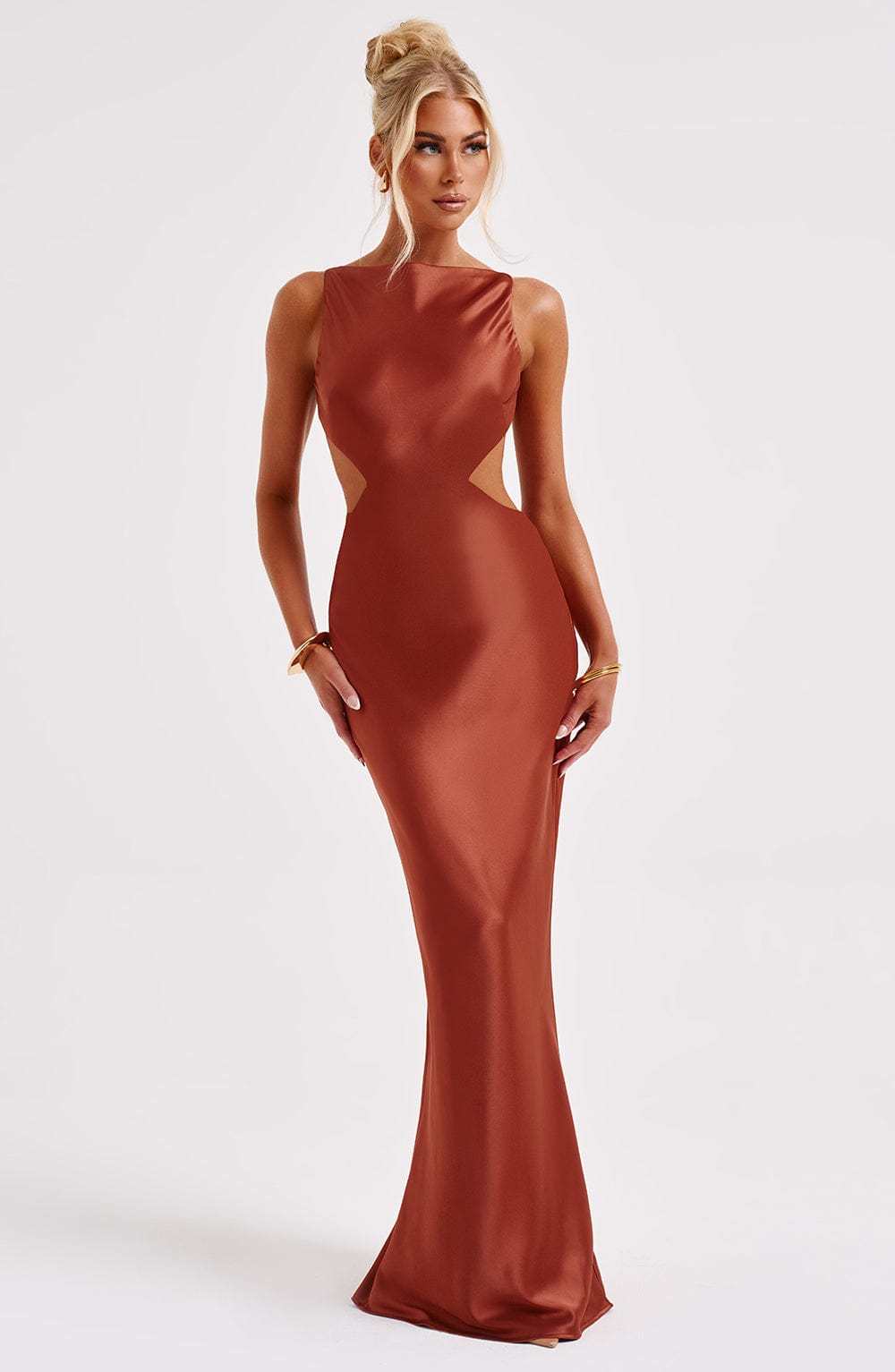 Yves Maxi Dress - Rust-My Top Dress.All Rights Reserved