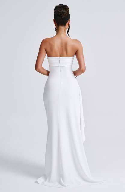 Zafira Maxi Dress - White-My Top Dress.All Rights Reserved