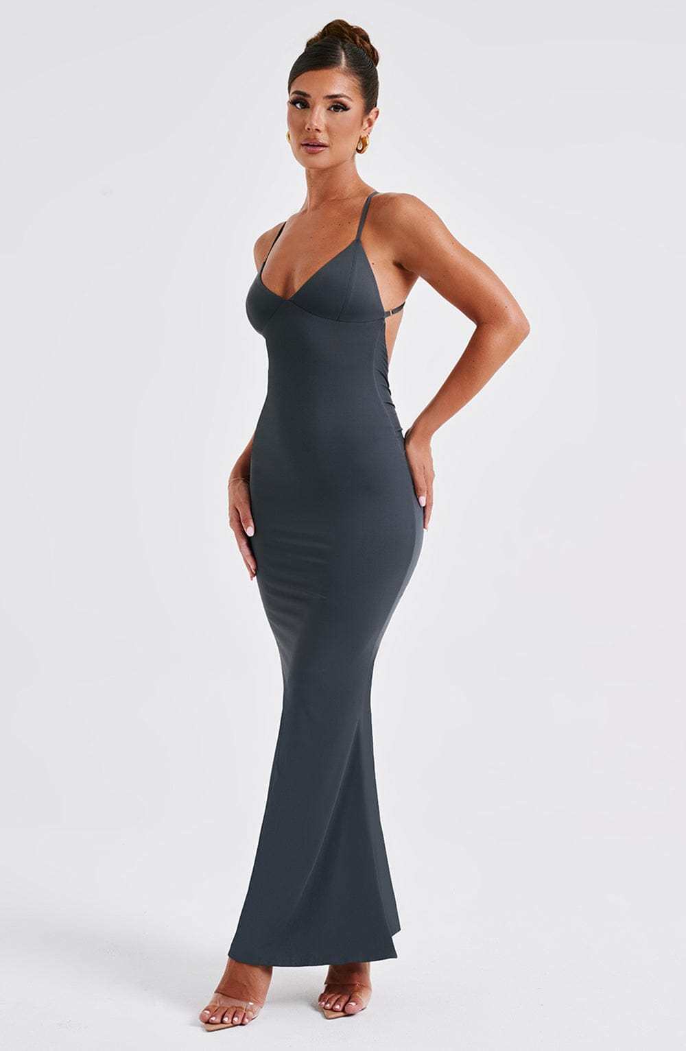 Zelda Maxi Dress - Charcoal-My Top Dress.All Rights Reserved