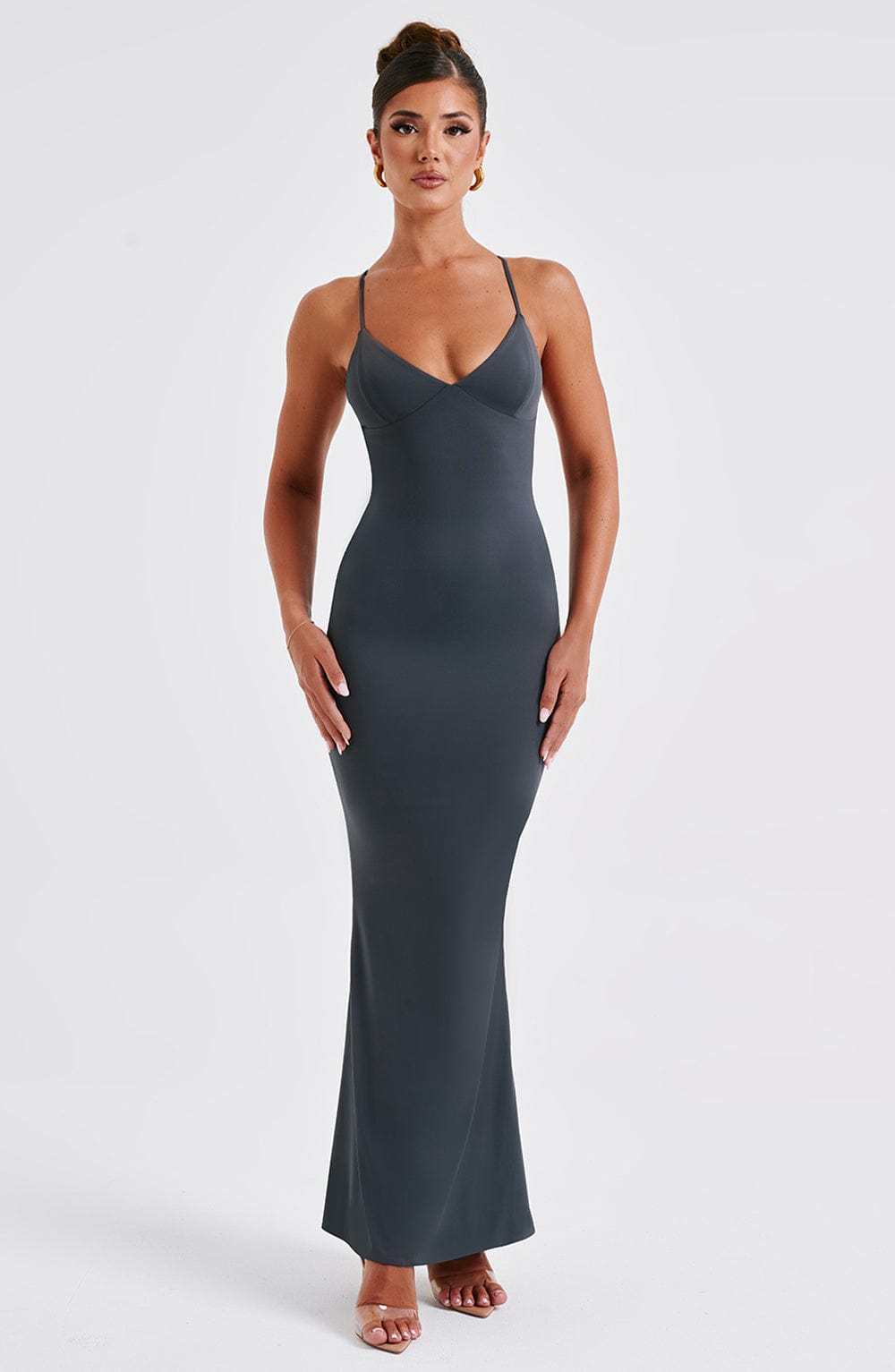 Zelda Maxi Dress - Charcoal-My Top Dress.All Rights Reserved