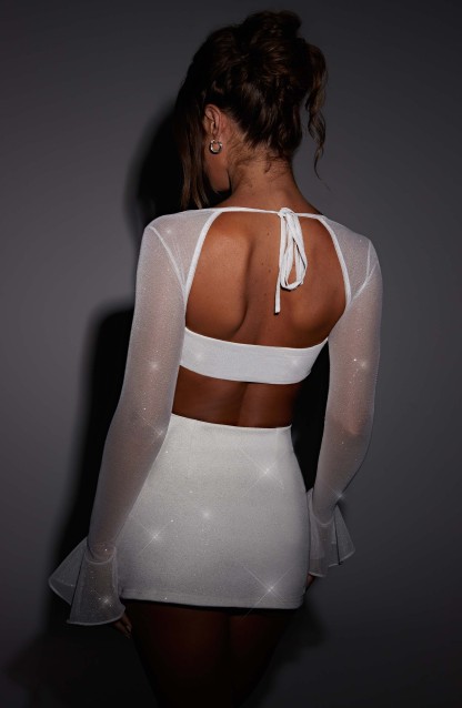 Zima Skort - Ivory Sparkle-My Top Dress.All Rights Reserved