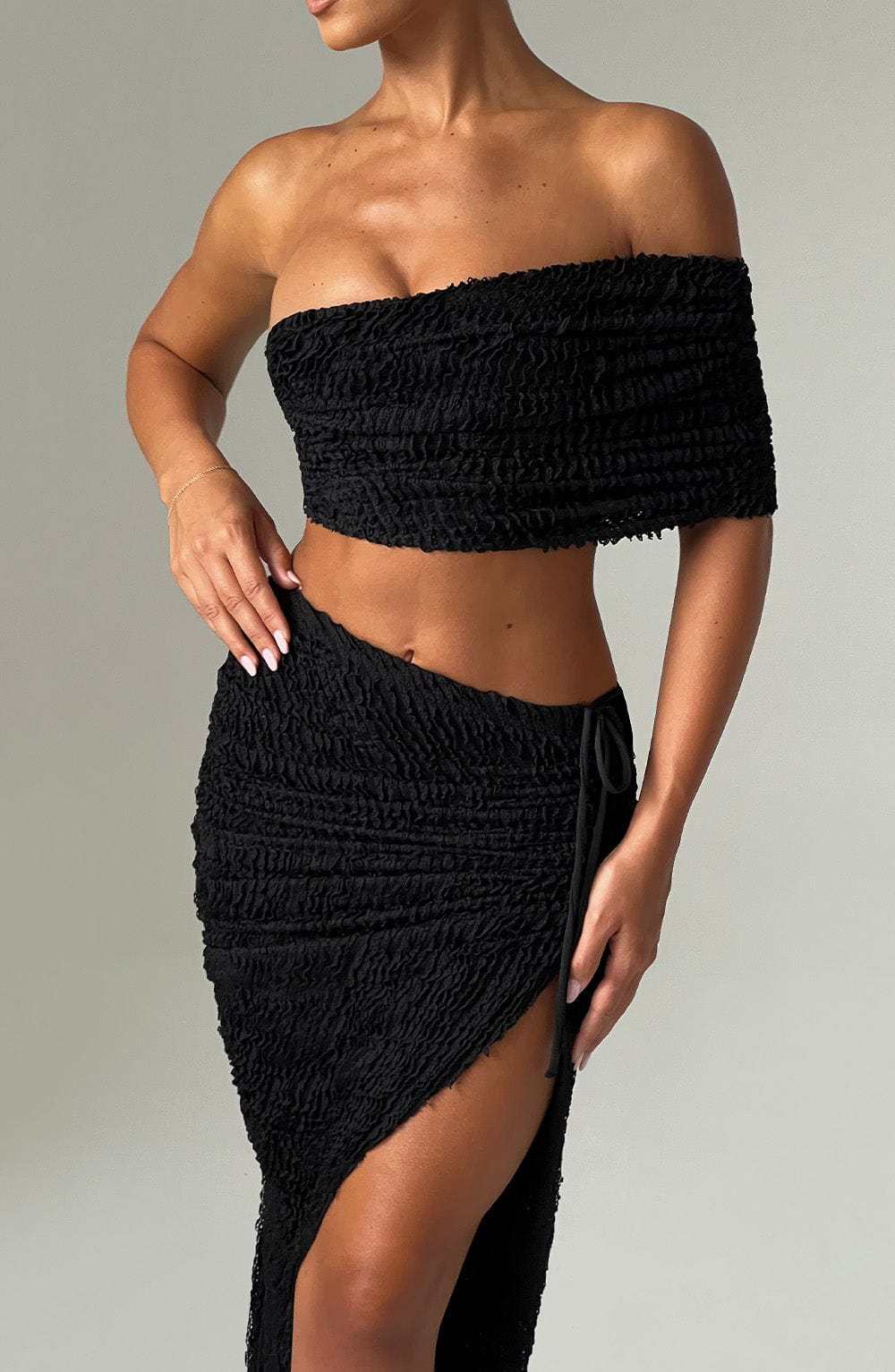 Zina Midi Skirt - Black-My Top Dress.All Rights Reserved
