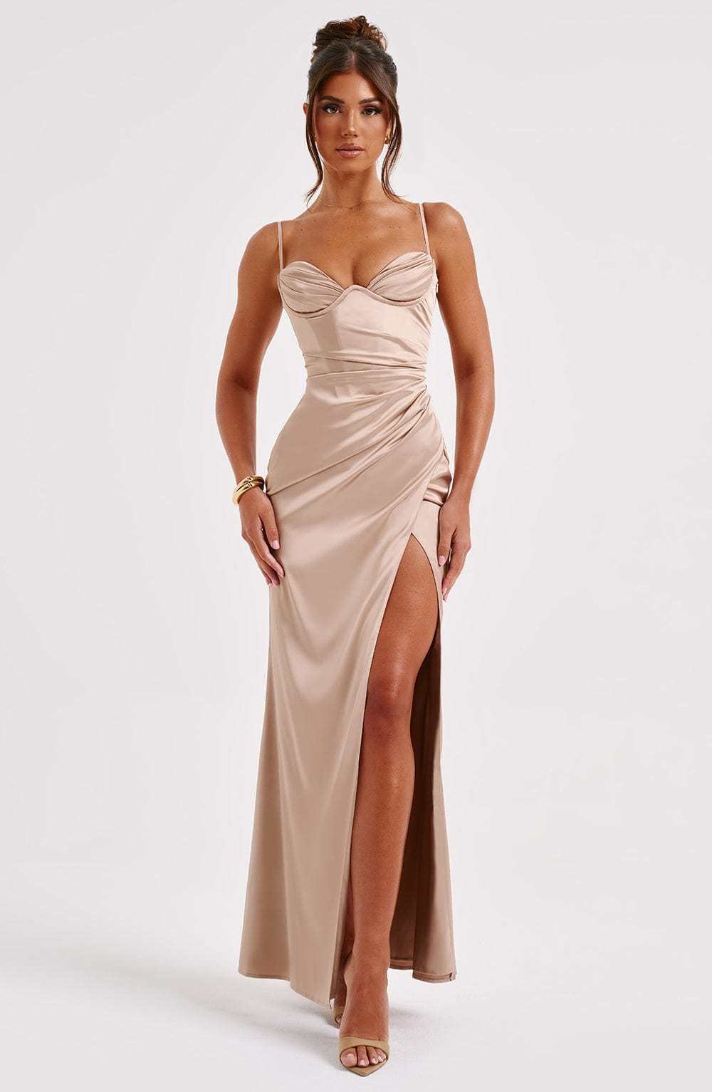 Zola Maxi Dress - Champagne-My Top Dress.All Rights Reserved