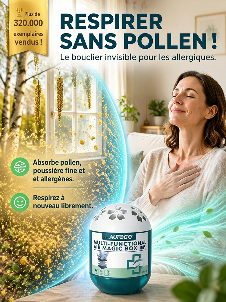 Purificateur d'Air Intelligent | Sans Filtre ni Sac | Nettoie Efficacement Votre Espace