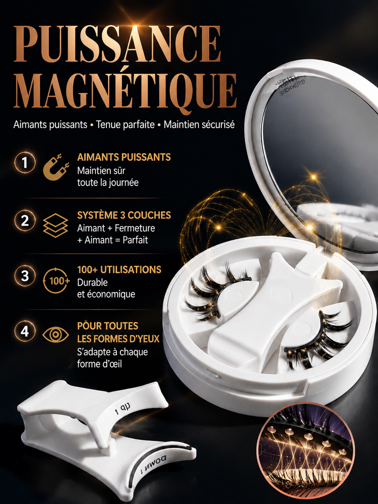 Faux Cils Magnétiques Faciles à Mettre et à Retirer