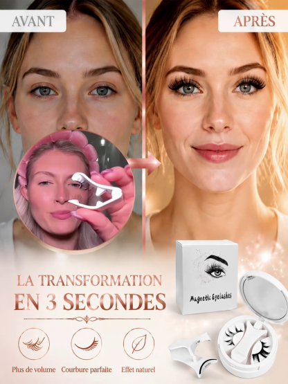 Faux Cils Magnétiques Faciles à Mettre et à Retirer