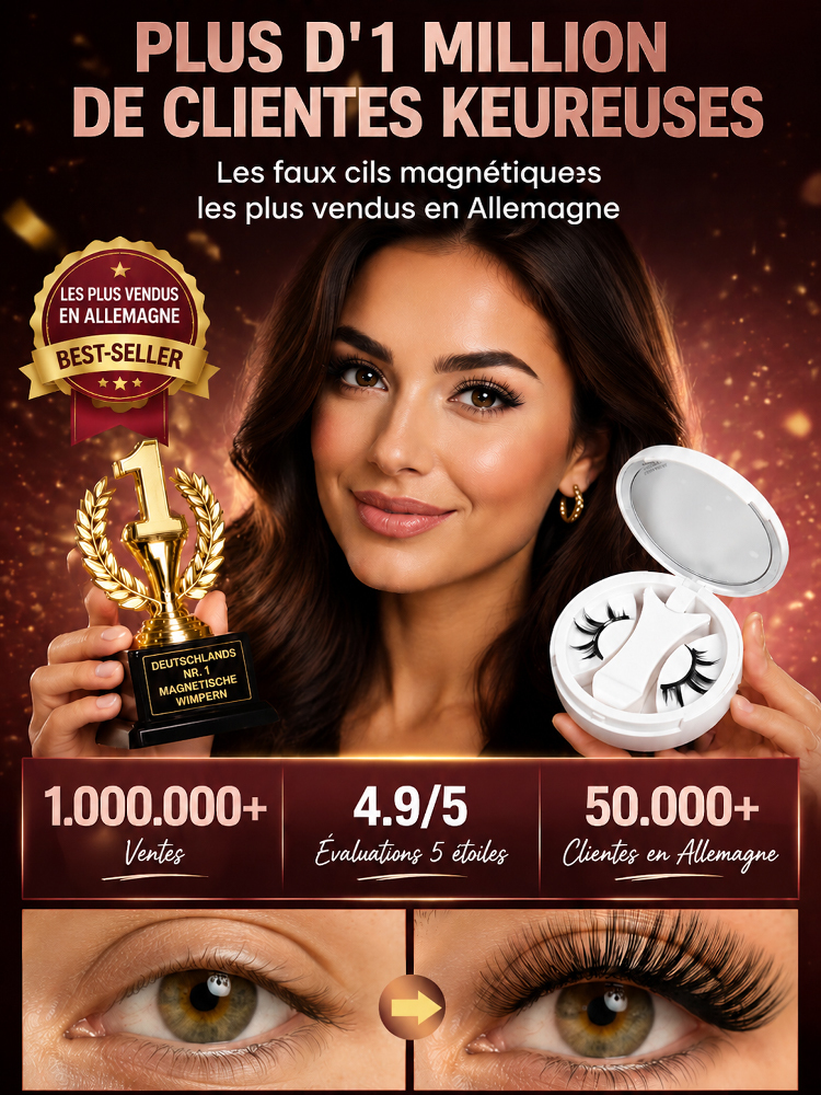 Faux Cils Magnétiques Faciles à Mettre et à Retirer