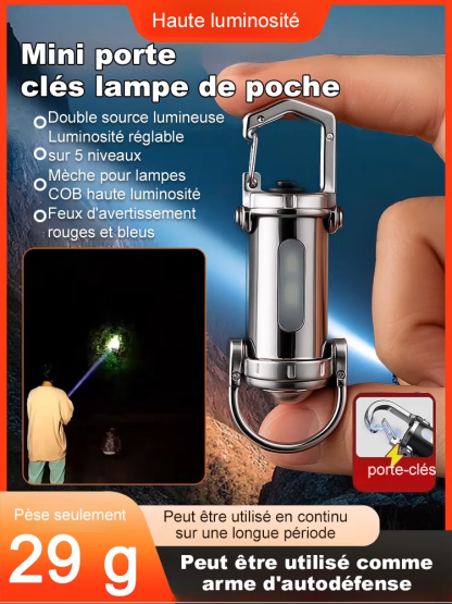 Mini porte - clés lampe de poche