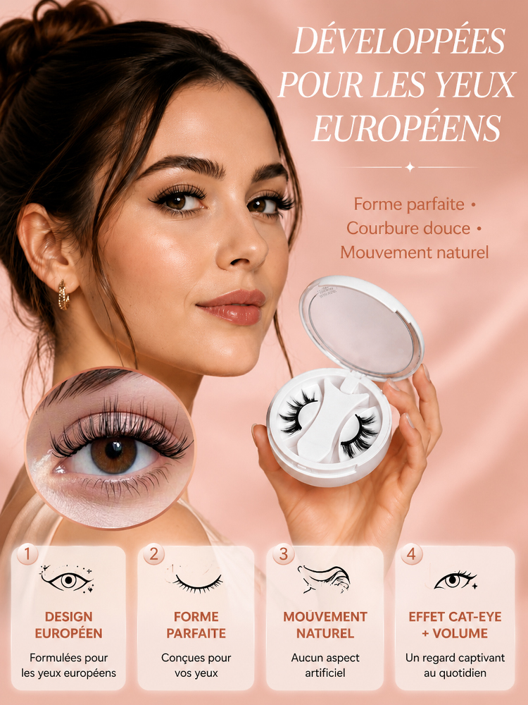 Faux Cils Magnétiques Faciles à Mettre et à Retirer