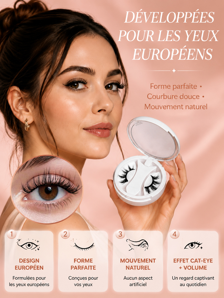Faux Cils Magnétiques Faciles à Mettre et à Retirer