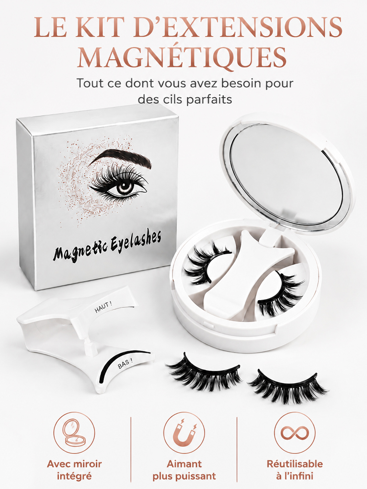 Faux Cils Magnétiques Faciles à Mettre et à Retirer