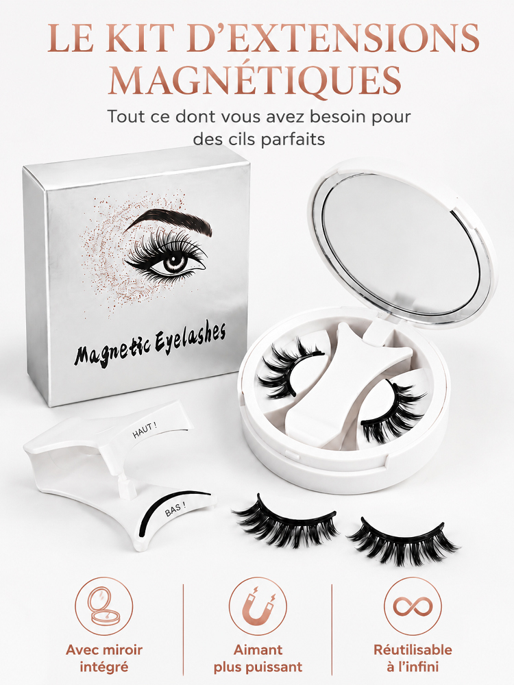 Faux Cils Magnétiques Faciles à Mettre et à Retirer