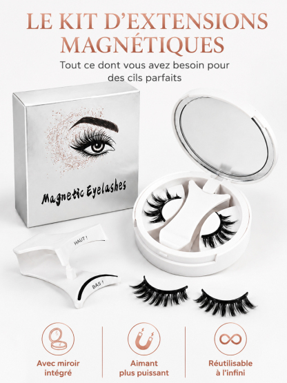 Faux Cils Magnétiques Faciles à Mettre et à Retirer