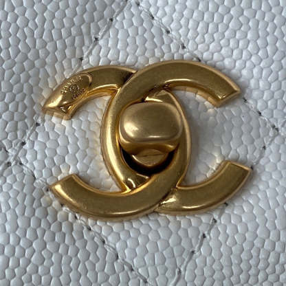 ChanelSmall Flap Bag Gold Hardware White For Women, Women’s Handbags, Shoulder Bags 7.5in/19cm AP2840