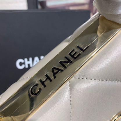 ChanelTrendy ChanelMaxi Top Handle Bag Grey For Women 9.8in/25cm