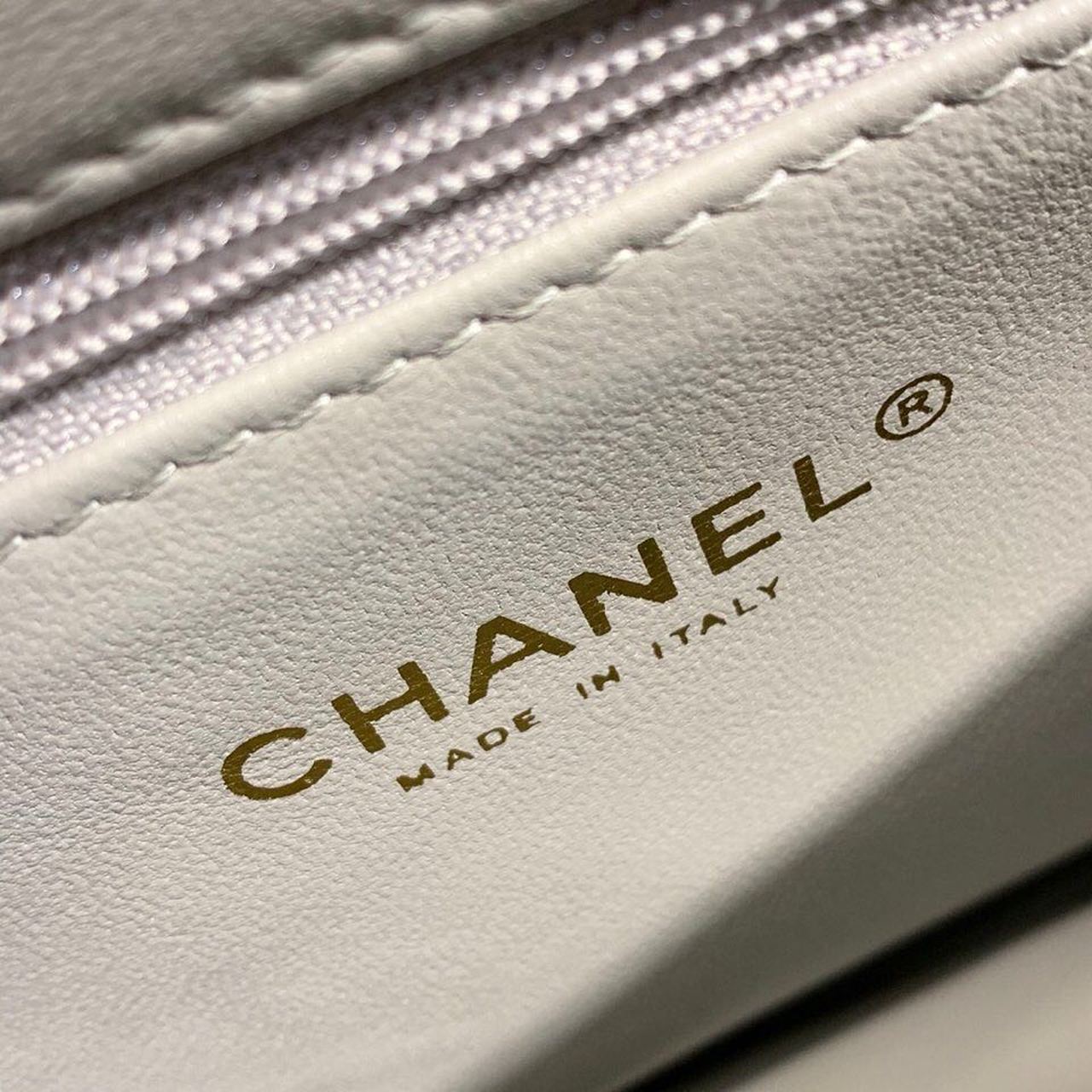 ChanelTrendy ChanelMaxi Top Handle Bag Grey For Women 9.8in/25cm