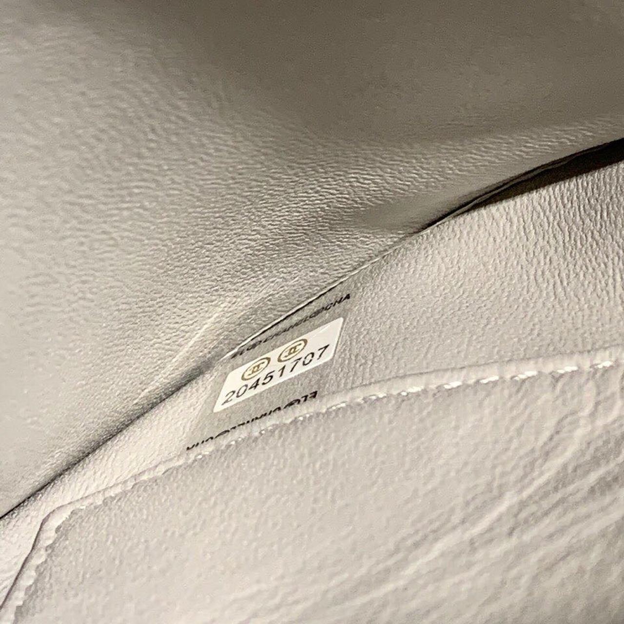 ChanelTrendy ChanelMaxi Top Handle Bag Grey For Women 9.8in/25cm