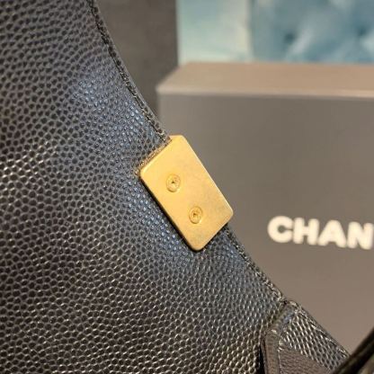ChanelMini Boy HandBag Black For Women, Women&#8217;s HandBag, Shoulder And Crossbody Bags 7.8in/20cm