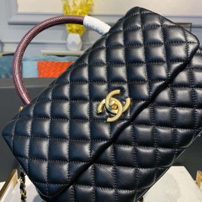 ChanelLarge Flap Bag With Top Handle Black For Women, Women&#8217;s Handbags, Shoulder And Crossbody Bags 11in/28cm A92991
