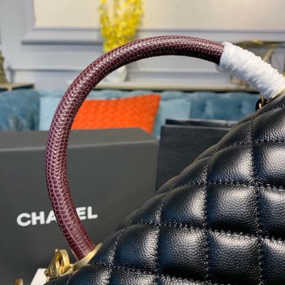 ChanelLarge Flap Bag With Top Handle Black For Women, Women&#8217;s Handbags, Shoulder And Crossbody Bags 11in/28cm A92991