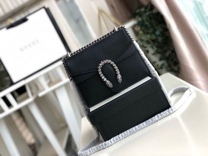 gg Dionysus Mini Bag Black Metal-Free Tanned For Women 7.5in/20cm gg 421970 CAOGN 8176
