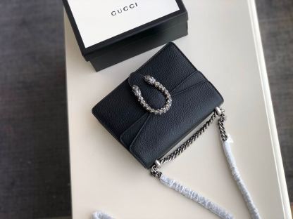 gg Dionysus Mini Bag Black Metal-Free Tanned For Women 7.5in/20cm gg 421970 CAOGN 8176