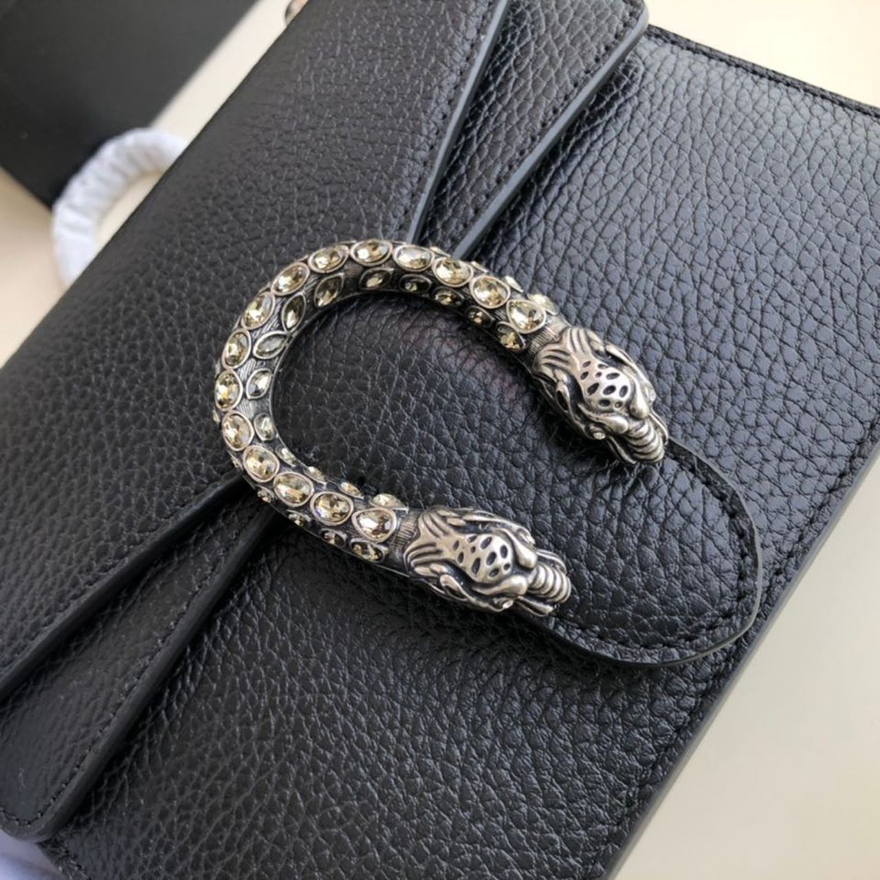 gg Dionysus Mini Bag Black Metal-Free Tanned For Women 7.5in/20cm gg 421970 CAOGN 8176